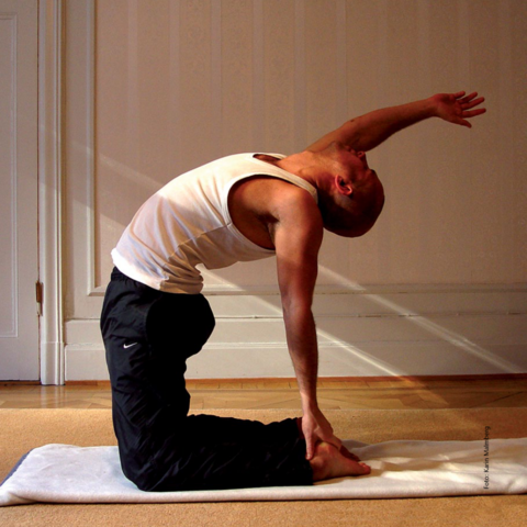 Yogaøvelse fra Yogaboken